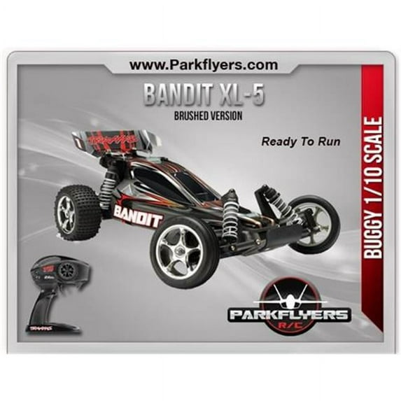ParkFlyers 24054-1 Traxxas Bandit XL-5 TQ 2.4GHz RTR RC Car