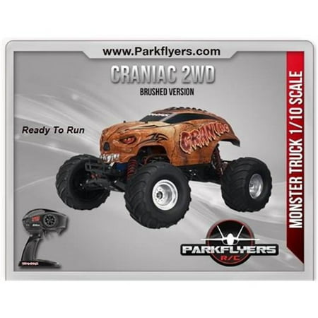 ParkFlyers 36094-1 Traxxas 1-10 Craniac 2WD Monster Truck with 4A Charger