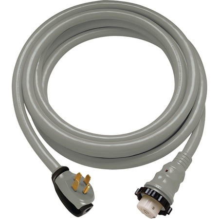 ParkPower 25SPPGRV 30A Gray 25' RV Cordset with Power Indicator Light