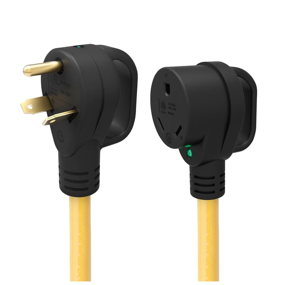 ParkPower 30ARVE10 Extension Cord with Handle and Indicator Light - 30A, 10'