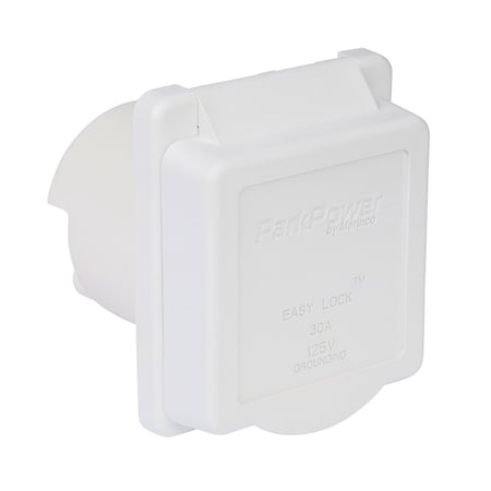ParkPower 30ARVIW Weekender Power Inlet - 30A, White
