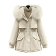 thumbnail image 1 of Parka Women's Short Loose Cotton Down Clothing Padded Thickened Cotton Jacket Coat, 1 of 2