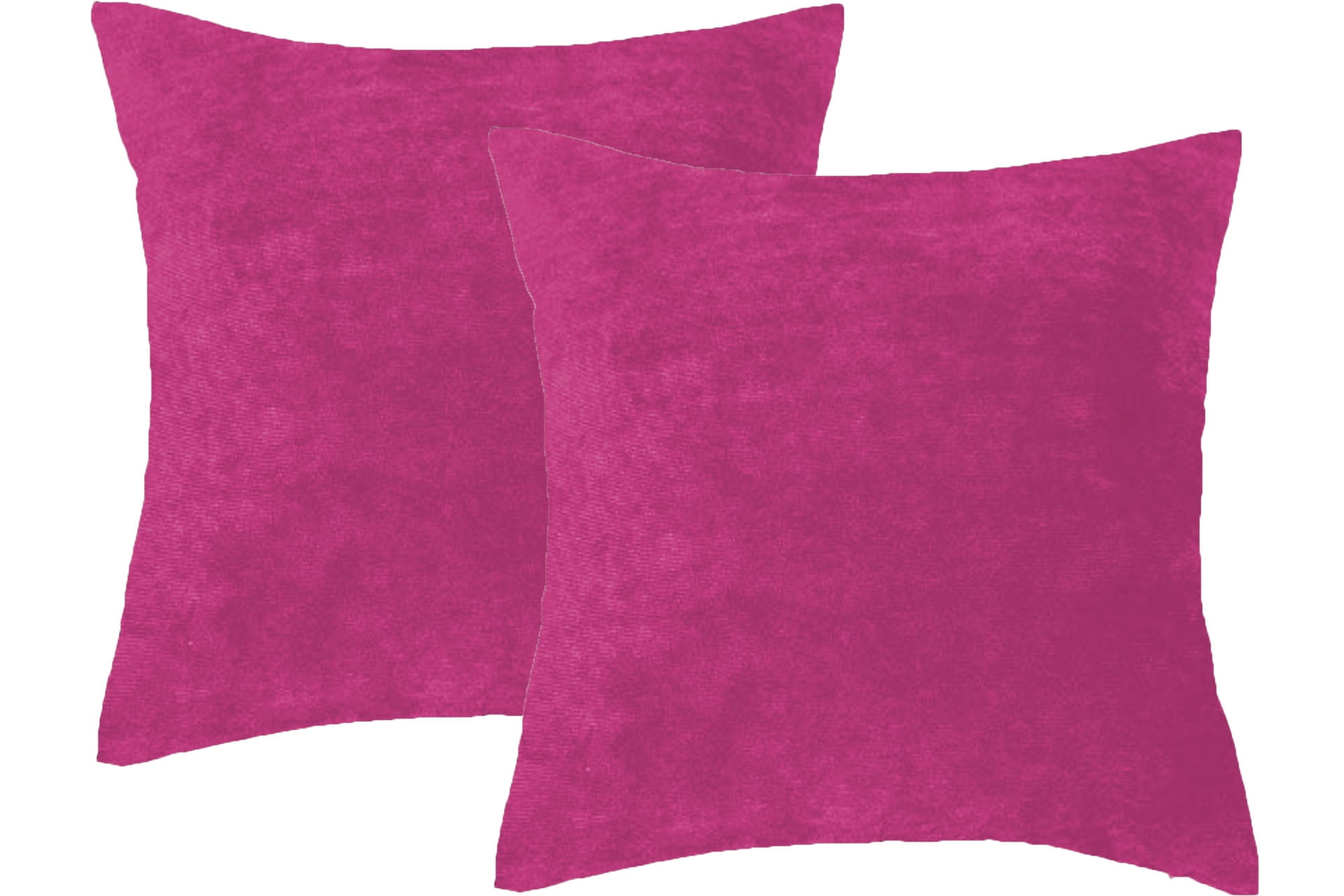 Parkdale 18" x 18" Corduroy Velvet Solid Decorative Throw Pillow Covers Soft and Cozy Cushion Covers - Pink