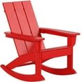 thumbnail image 1 of Parkdale Outdoor HDPE Plastic Adirondack Rocking Chair in Red, 1 of 8