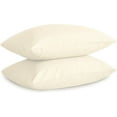 thumbnail image 1 of Parkdale Set of 2 Ultra Soft Microfiber Zippered Pillow Cases (Queen, Beige), 1 of 7