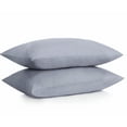 thumbnail image 1 of Parkdale Set of 2 Ultra Soft Pillowcases with Envelope Closure (Standard, Light Grey), 1 of 4