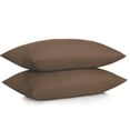 thumbnail image 1 of Parkdale Set of 2 Ultra Soft Pillowcases with Envelope Closure (Standard, Mocha), 1 of 4
