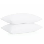 ALEXANDRA'S SECRET HOME COLLECTION Parkdale Set of 2 Ultra Soft Pillowcases with Envelope Closure (Standard, White)