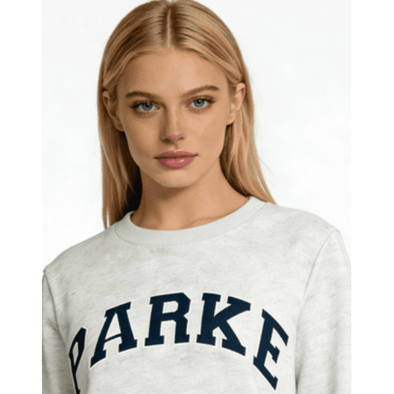 Parke Classic Varsity Sweatshirt – Timeless Letter Graphic, Relaxed Fit, Cozy Crewneck for Daily Wear