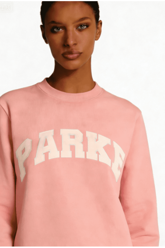 Parke Classic Varsity Sweatshirt – Timeless Letter Graphic, Relaxed Fit, Cozy Crewneck for Daily Wear