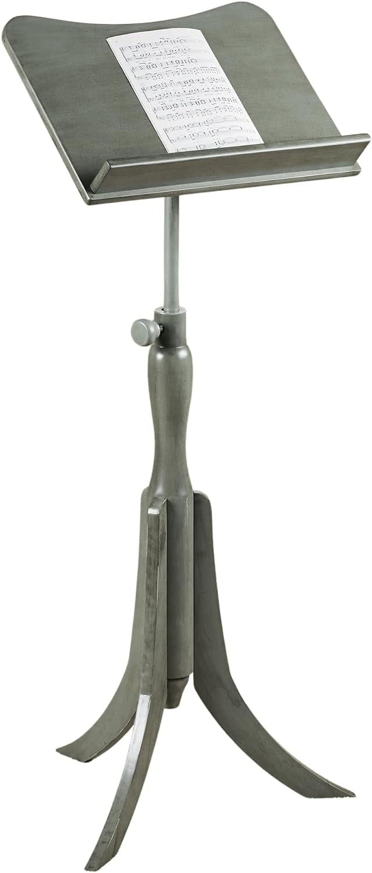 Parke Music Sheet Stand Wooden Gray Adjustable Wood Stands for Conductors Library