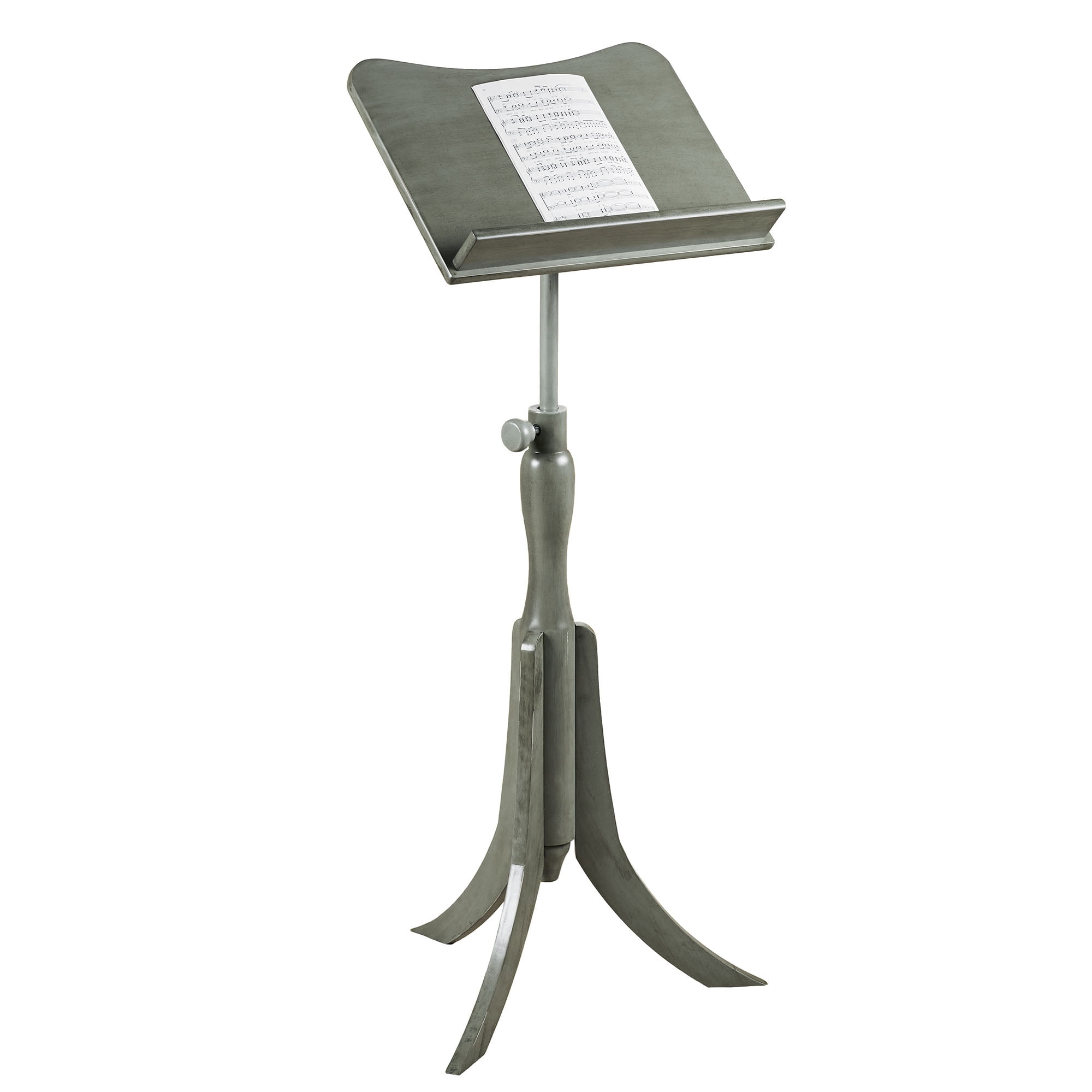 Parke Music Stand Gray - Made of Wood - Adjustable - Wooden Stands for Conductors, Musicians, Lecturers