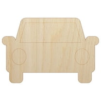 Parked Car Automobile Icon Wood Shape Unfinished Piece Cutout Craft DIY Projects - 4.70 Inch Size - 1/8 Inch Thick