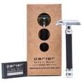 thumbnail image 1 of Parker 26C - Black Handle Three Piece OPEN COMB Double Edge Safety Razor & 5 Parker Premium Blades, 1 of 6