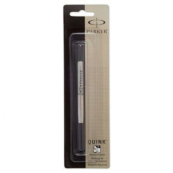 Parker 3021331 Refill for Roller Ball Pens, Fine, Black 3 PK