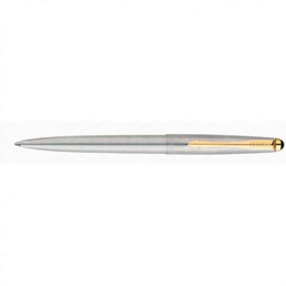 Parker 45 Stainless Steel with Gold Clip Ballpoint Pen