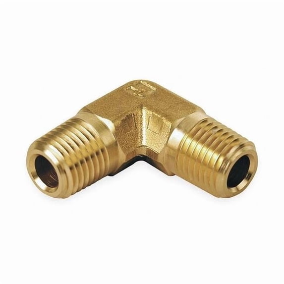 90 Degrees Elbow Brass Pipe Fitting, 3/8 in Male NPT X 3/8 in Male NPT