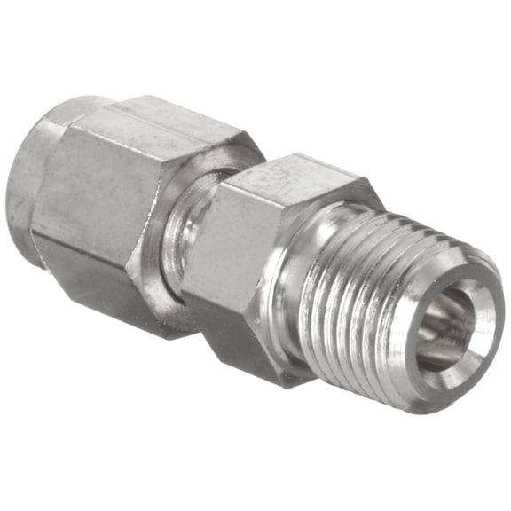 Parker A-Lok 8MSC12N-316 316 Stainless Steel Tube Fitting, Adapter, 1/2" Tube OD x 3/4" NPT Male CA2