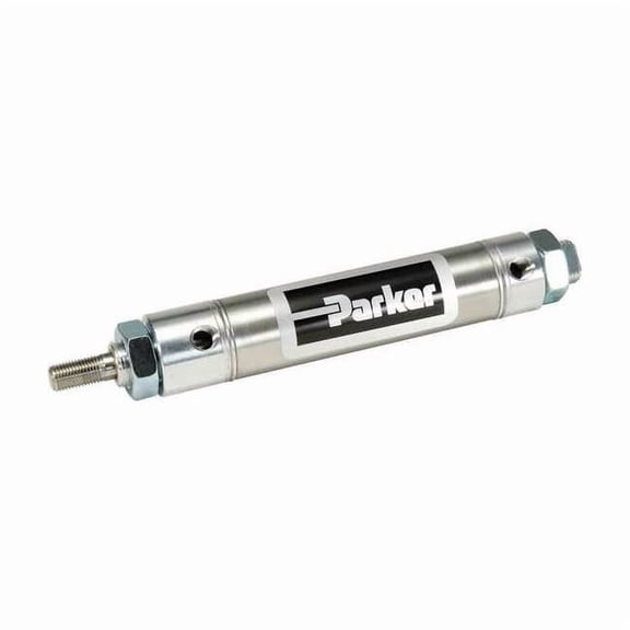 Air Cylinder, 1 1/16 in Bore, 2 in Stroke, Round Body Double Acting, Stainless Steel .