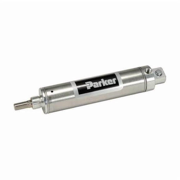 Air Cylinder, 1 1/16 in Bore, 1 in Stroke, Round Body Single Acting, Stainless Steel .