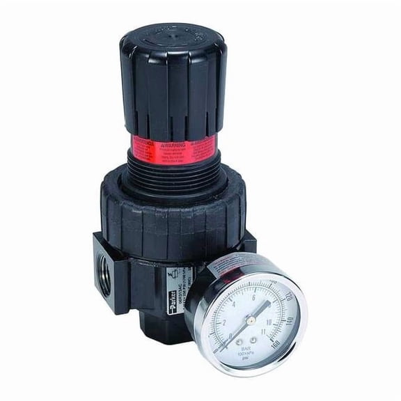 Parker Air Regulator,1/2 In. NPT,75 cfm,250 psi 06R318AC