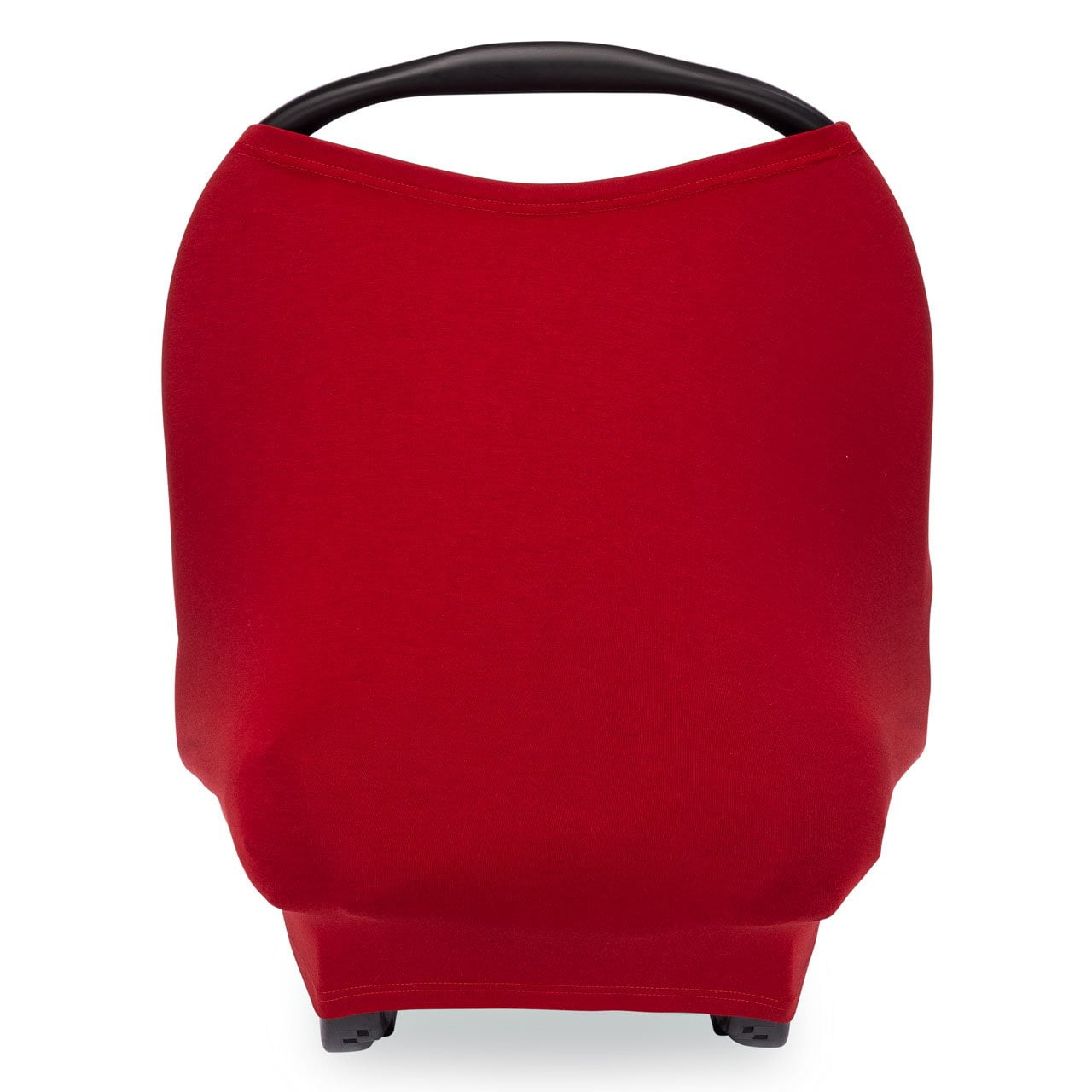 Parker Baby 4-in-1 Unisex Car Seat Cover - Nursing, Car Seat, Grocery Cart, & High Chair Cover - Cherry
