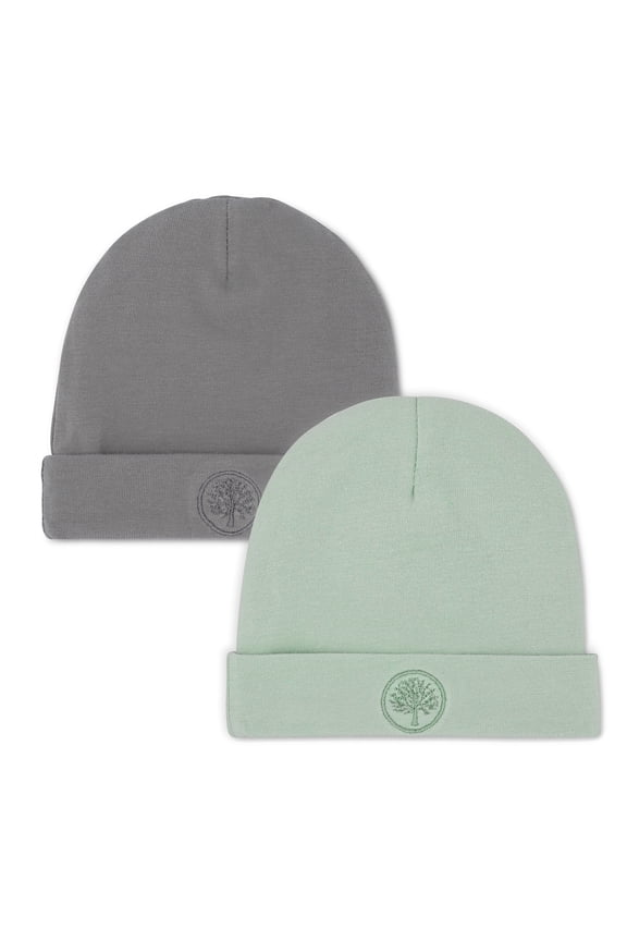 Co. 2 Pack Baby Beanie - Sage/Pewter