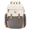 thumbnail interactive-video image 1 of Parker Baby Co. Diaper Backpack with Changing Pad, Insulated Pockets & Stroller Straps, Cream, 1 of 9