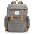 thumbnail image 1 of Parker Baby Diaper Backpack - Large Diaper Bag with Insulated Pockets, Stroller Straps and Changing Pad -"Birch Bag" - Gray, 1 of 8