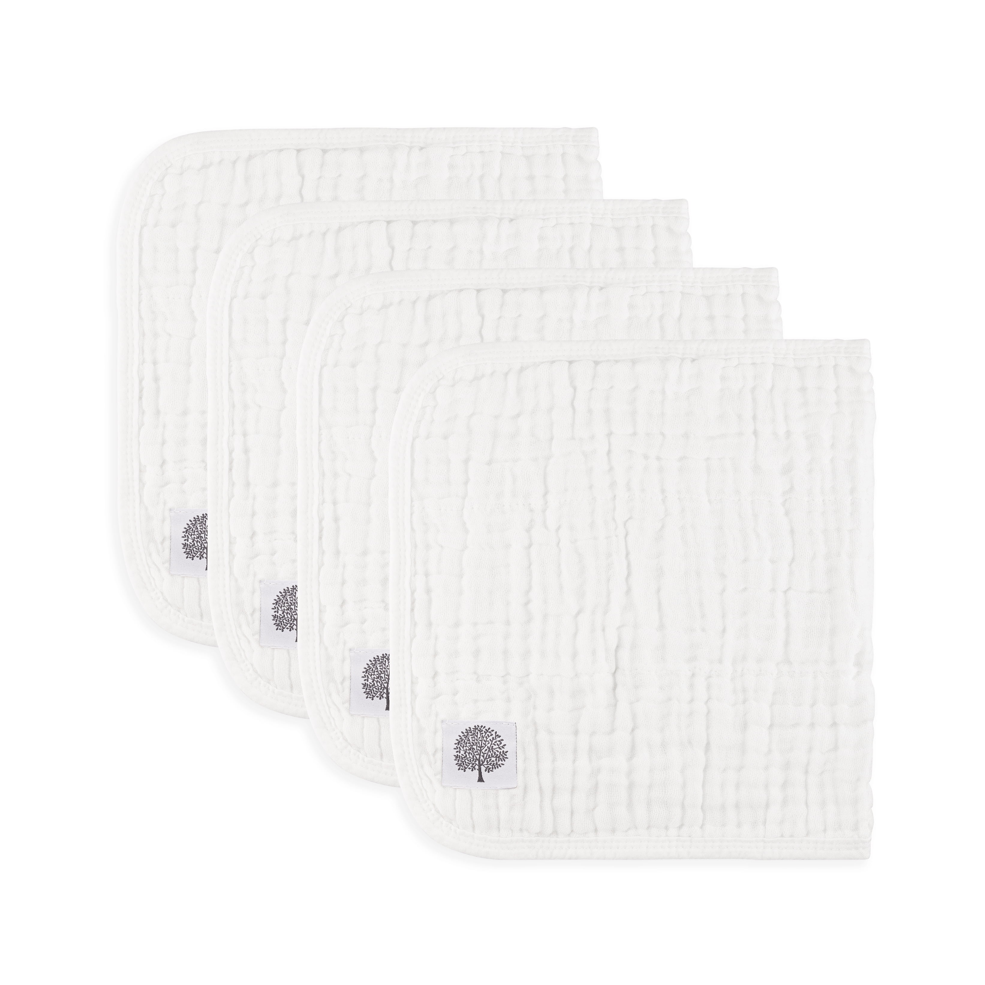 Parker Baby Muslin Cotton Burp Cloths 4 Pack Large Cotton Burping