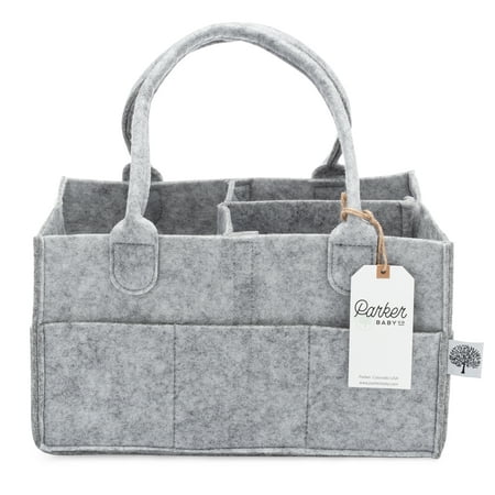 Parker Baby Portable Diaper Caddy, Gray