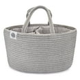 thumbnail image 1 of Parker Baby Rope Diaper Caddy Organizer - Nursery Storage for Diapers - Gray, 1 of 9