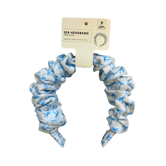 Parker Beauty Co. Spa Headband | Terry Ruched Hair Wrap Choose Color