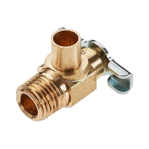 Parker Bib Drain Ball Valve,Brass,1/4 In DC607-4