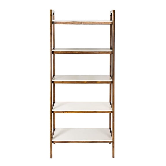 Parker Bookcase Pecan/Cream White See below