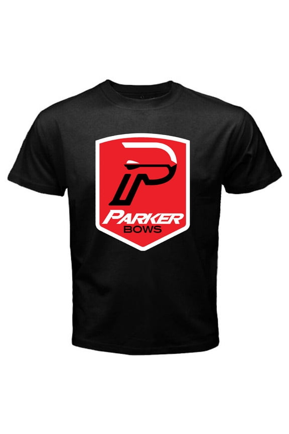 Parker Bows Archery Men's Black T-Shirt Size S to 5XL