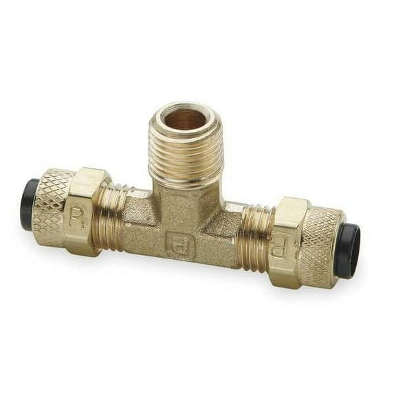 Parker 3/8" Compression x 1/4" MNPT Brass Branch Tee 10PK 172P-6-4