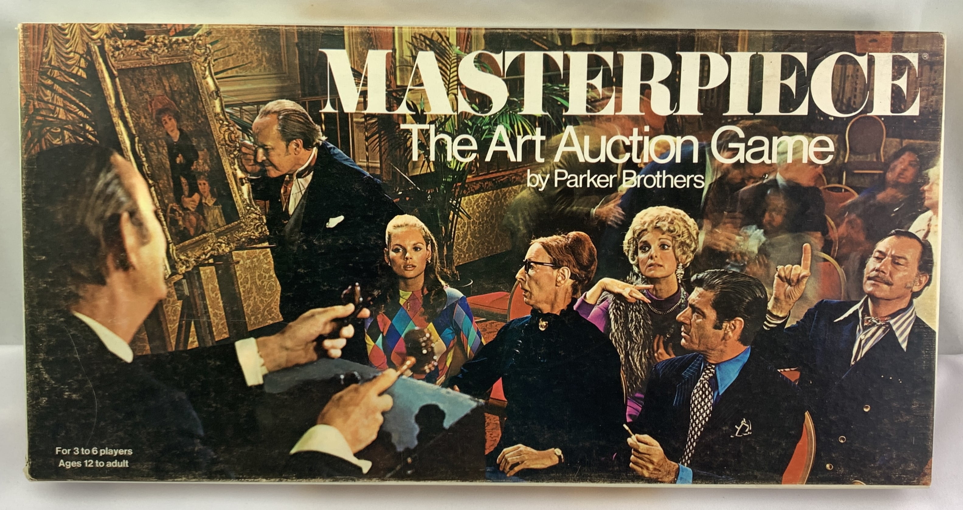 Parker Brothers Masterpiece Art Auction Game, 3–6 Players, 60 Min Playing Time, Great Condition