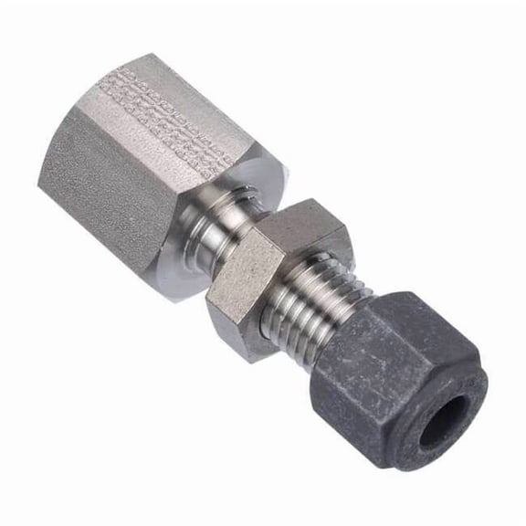 1/4" CPI x FNPT SS Female Bulkhead Connector 4-4 GH2BZ-SS