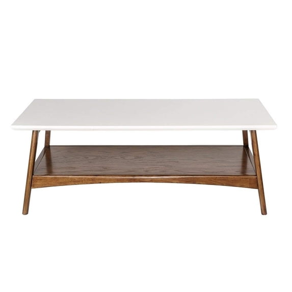 Parker Coffee Table White/Pecan See below