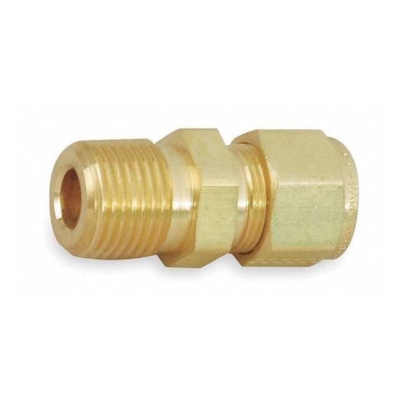 Parker 1/2" A-LOK x 3/8" MNPT Brass Connector 8MSC6N-B