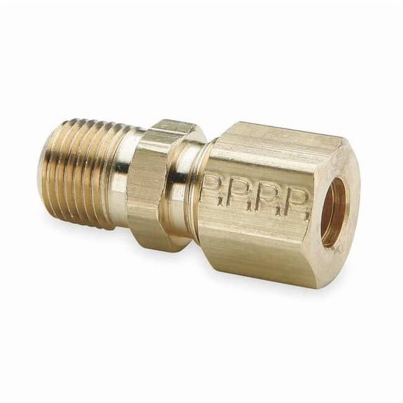 Parker 5/16" Compression x 1/4" MNPT Brass Connector 10PK 68C-5-4
