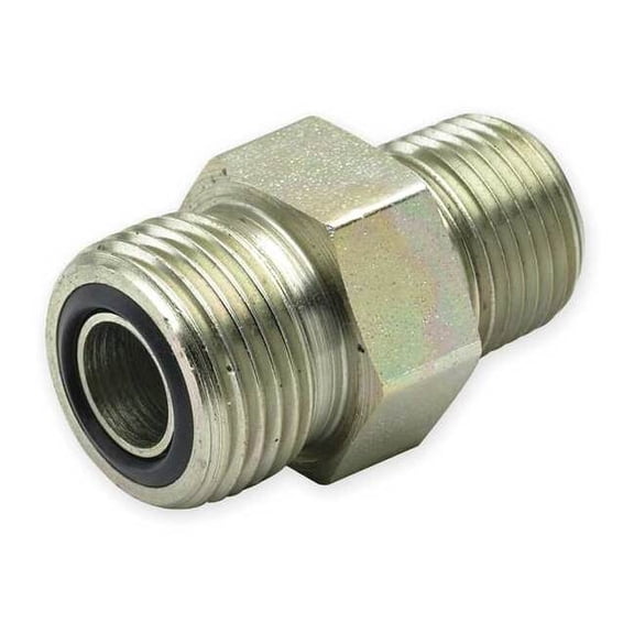 Parker Strt, Steel, Comp. 1/2 in, MNPTF 3/4 in 8-12 FLO-S