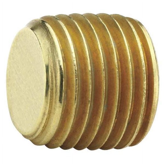Parker Hannifin 219P-6 Brass Countersunk Hex-Head Plug Pipe Fitting, 3/8" Male Thread