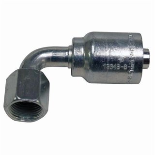 10 Pack Parker Style 10643-6-4 Hydraulic Hose Fittings – 1/4" Hose X 3/8" JIC