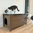 thumbnail image 1 of Parker Designer Catbox Litter Box Enclosure in Brown, 1 of 7