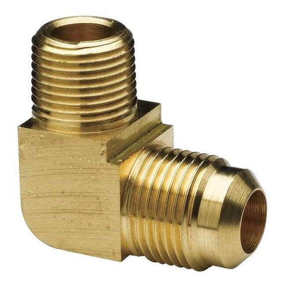 Parker Elbow, Brass, Flared 3/8 in, MNPT 1/2 in L249F-6-8