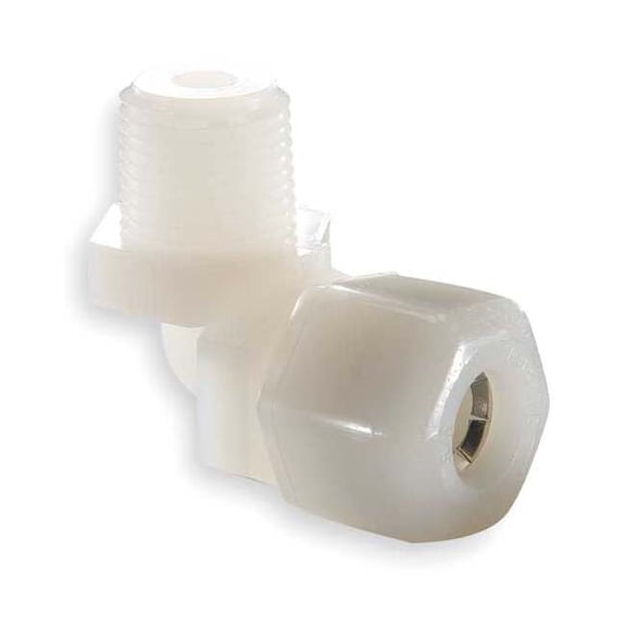 Parker Elbow, Nylon, Comp. 3/8 in, MNPTF 1/4 in N6ME12