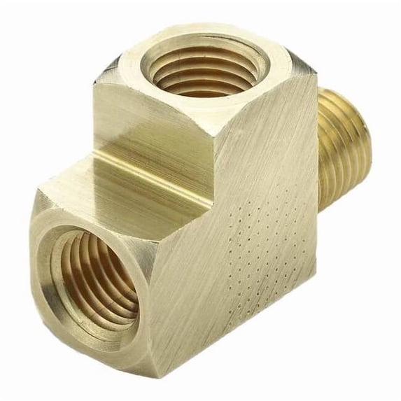 Parker Extruded Street Tee, Brass, 3/8 in,NPT 2225P-6