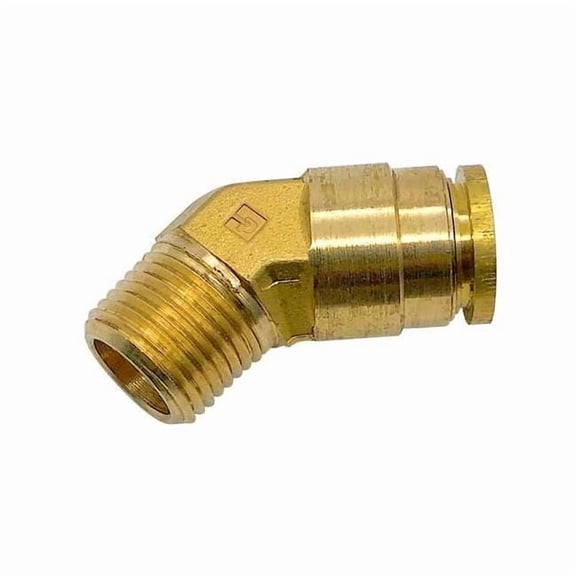 Brass DOT Push-to-Connect Fitting, Brass, Silver 179PTCNS-6-2